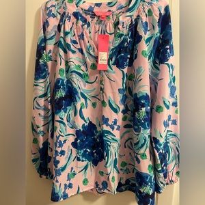 Lilly Pulitzer Elsa top - brand new with tags - sweet pea pattern - XL
